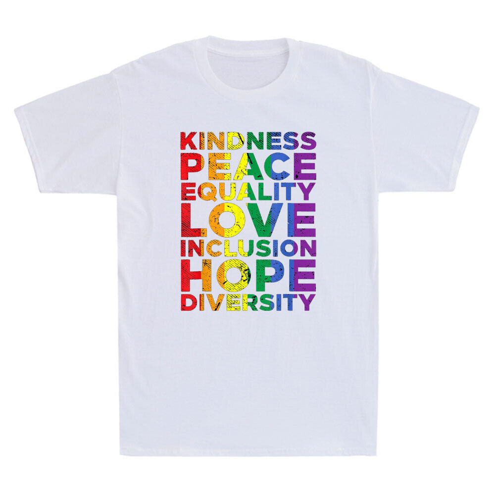 Kindness Equality Love Lgbtq Flag Pride Ally เสื้อยืดวินเทจตลก
