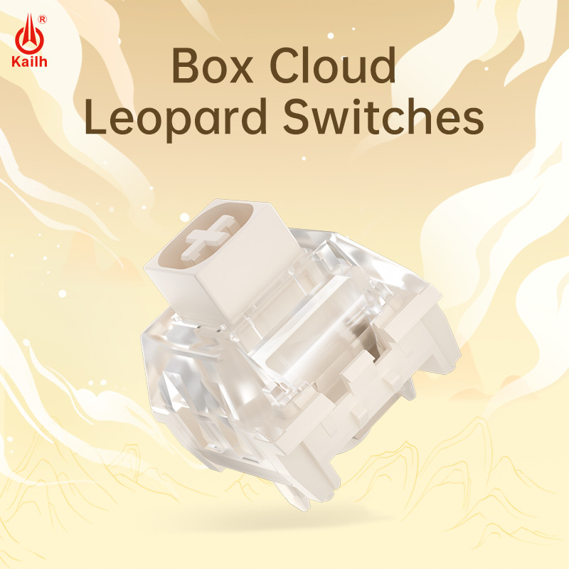 Kailh BOX Cloud Leopard Keyboard Switch คีย์บอร์ด 5pins Clicky Switch สําหรับเล่นเกม DIY