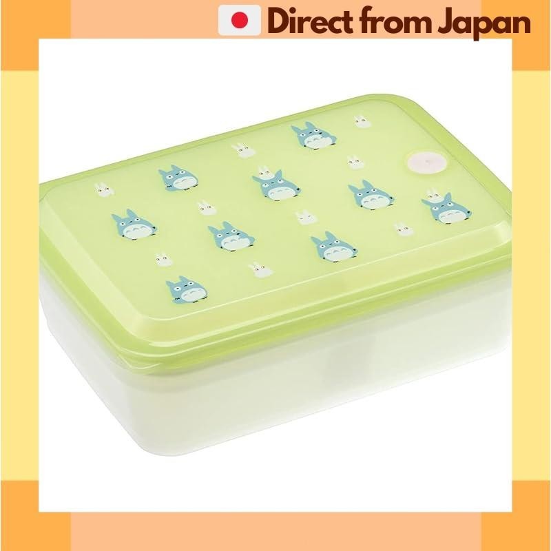[Direct from Japan] Skater Bento Lunch Box, Antibacterial, Fluffy, Servable, 850ml, Large Capacity, One-tier with Packing, Integrated Air Valve, My Neighbor Totoro Jipuri PAS9AG-A