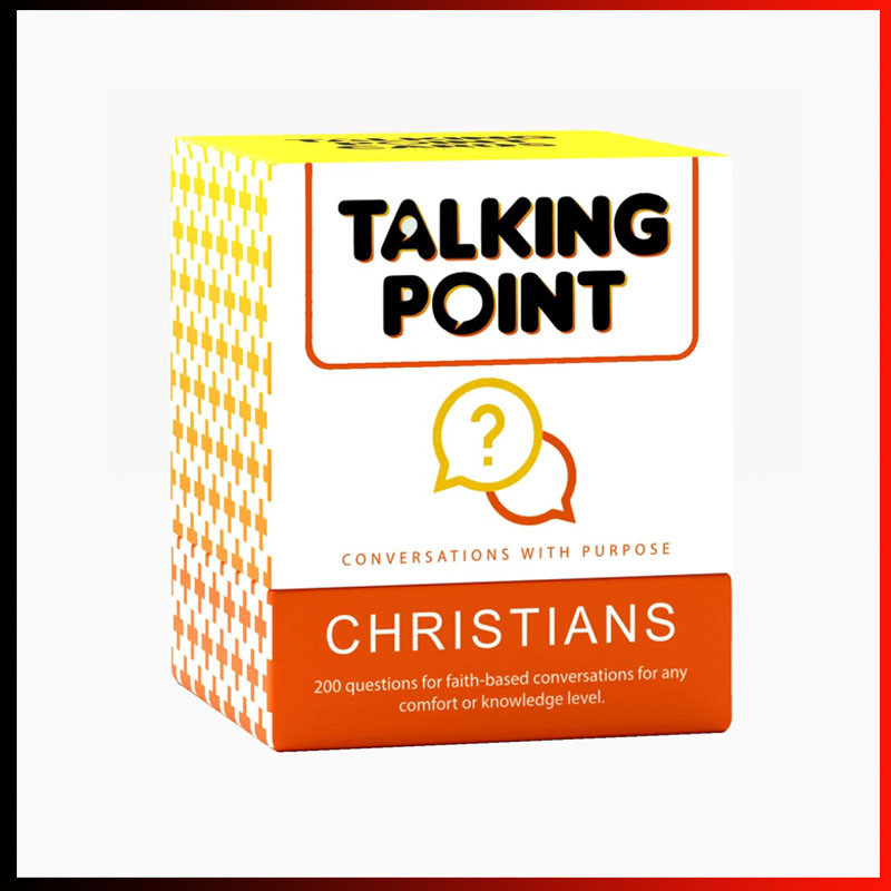 การ ์ ดเกม Talking Point 200 การ ์ ดการสนทนาสําหรับเกมคริสเตียนเกมกระดานครอบครัว