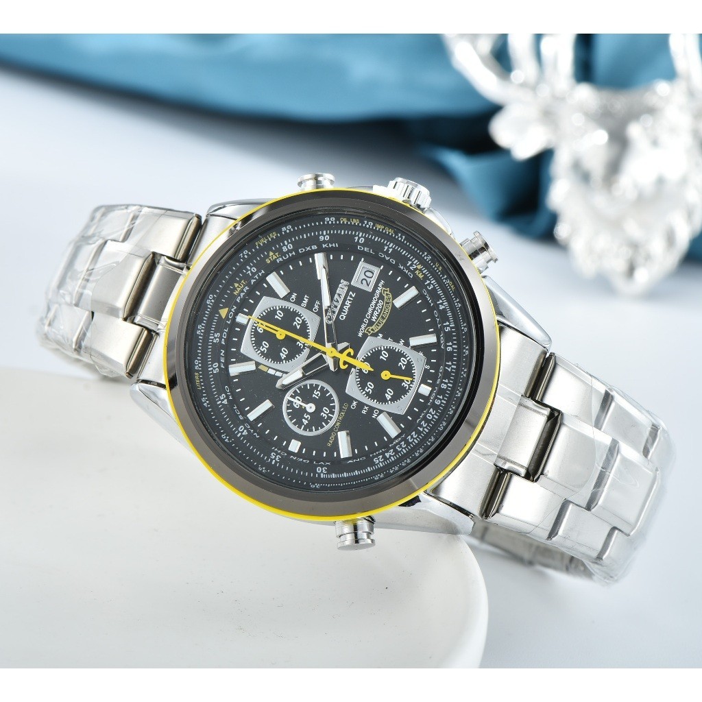 Citizen CITIZEN เคสสแตนเลสสายสแตนเลสแฟชั ่ นนาฬิกาผู ้ ชายหรูหรา Rui นาฬิกา ys2