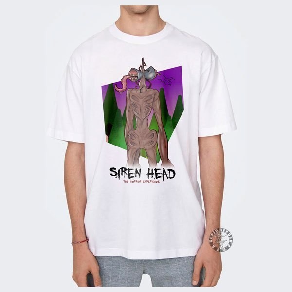ใหม่ T-Shirtเสื้อยืด พิมพ์ลายอนิเมะ Siren Head Siren Horror สําหรับผู้ชาย และผู้หญิง S-5XL