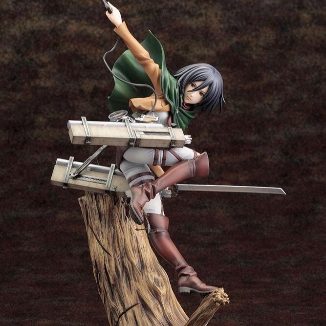 ARTFX Attack on titan Tree Stump Ackerman Soldiers Chief Doll Ornaments Boxed Hand-Made Model