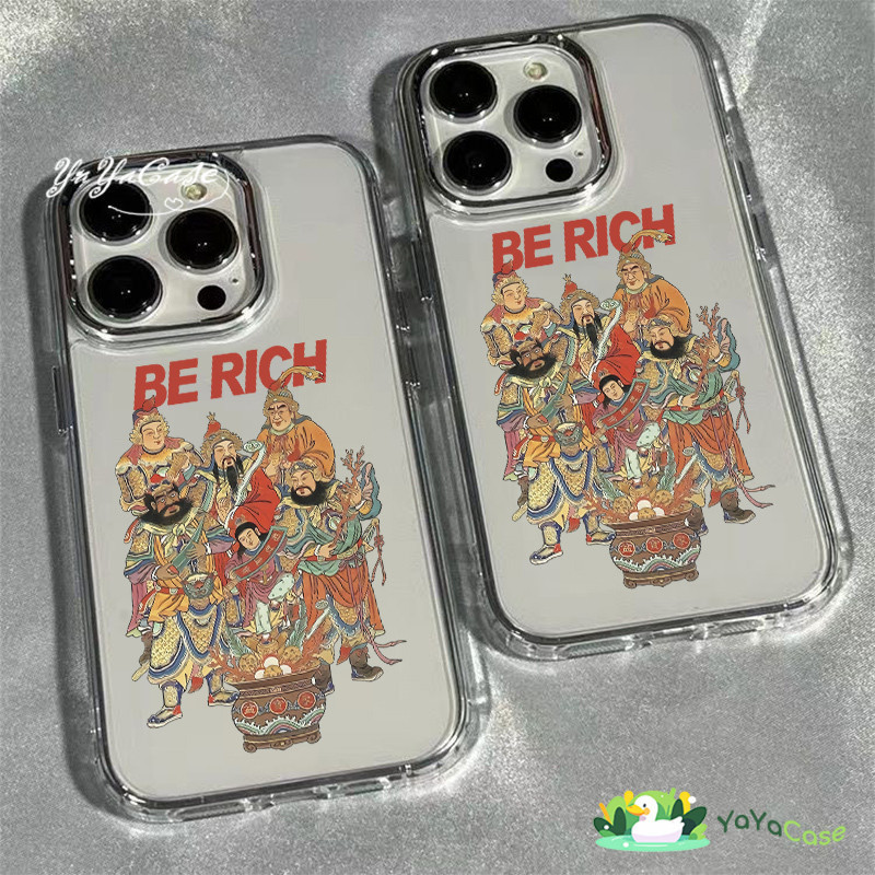 สำหรับ iPhone11 13 Case FOR เคสไอโฟน14 15 12 pro max 7 8 14 15 Plus X XR XS Max เทพเจ้าแห่งความมั่งคั่งรุ่น TPU SOFTเคส