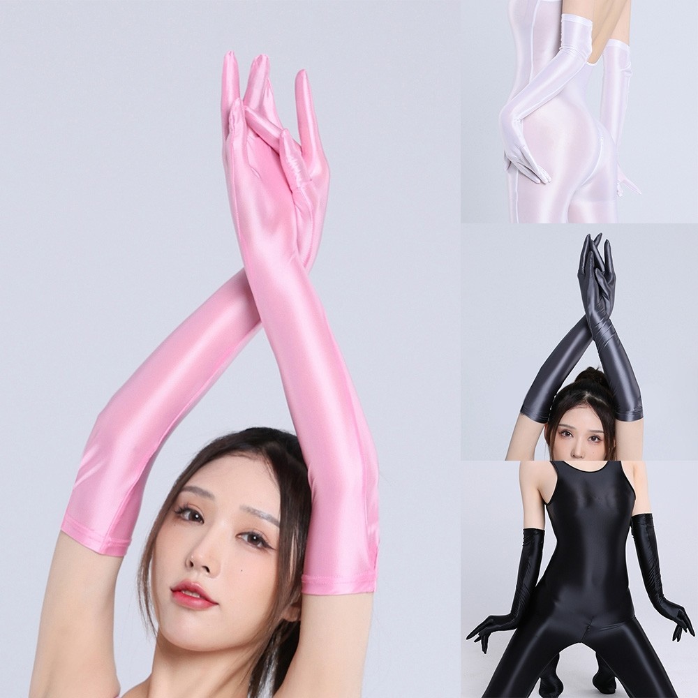 ถุงมือไม ่ มีรอยต ่ อเงางานแต ่ งงานเครื ่ องแต ่ งกายระบายอากาศตกแต ่ งชุดราตรี - รูปที่ 6