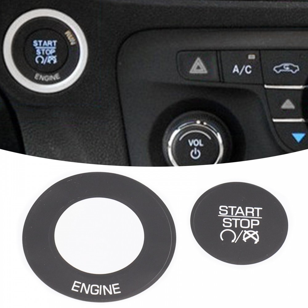 Decal Sticker For DOOGE 11-14 Stop Start Switch Button White Lettering Durable#SUFA
