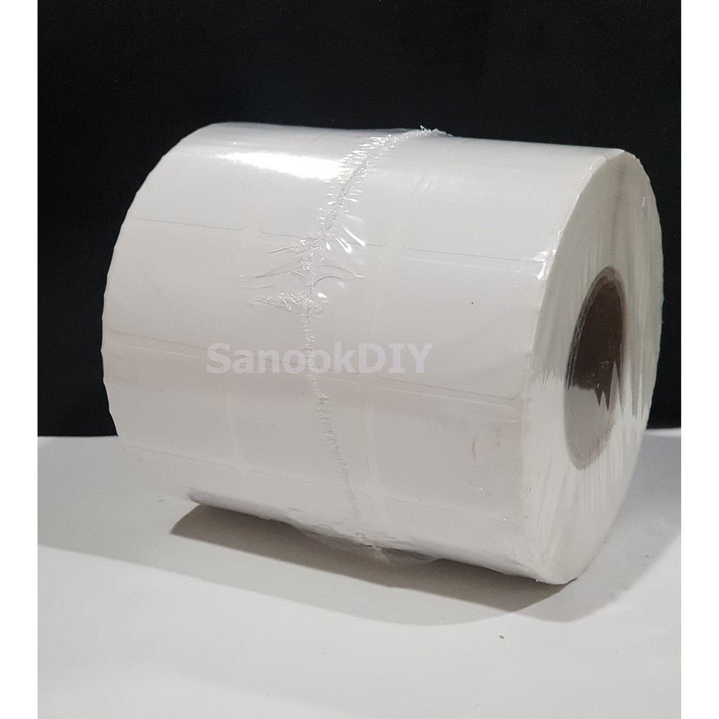 สติ๊กเกอร์บาร์โค้ด Sticker Label ใช้คู่กับ ริบบอน (Ribbon) *มีหลายขนาด* - รูปที่ 2