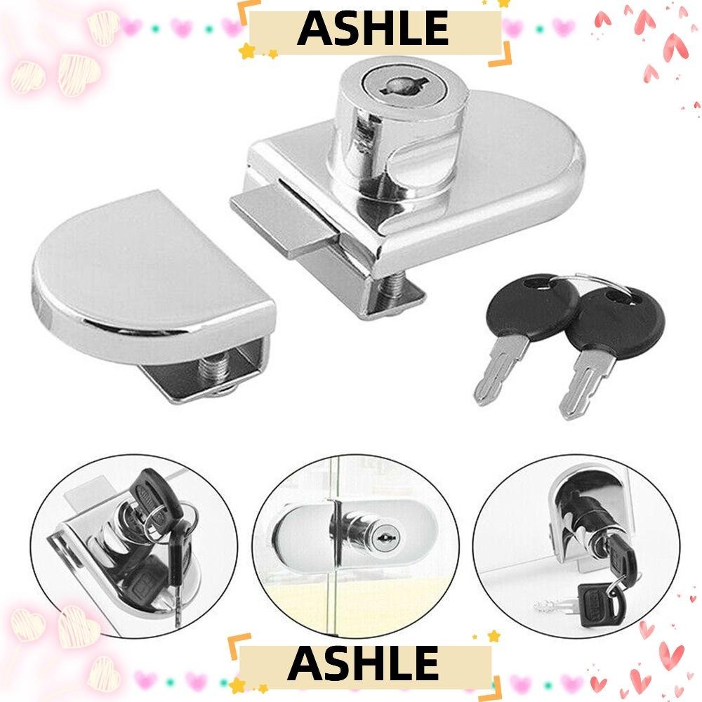 Ashle ล ็ อคประตูตู ้ Home Office Double Open Sliding Stainless Steel Security Lockset