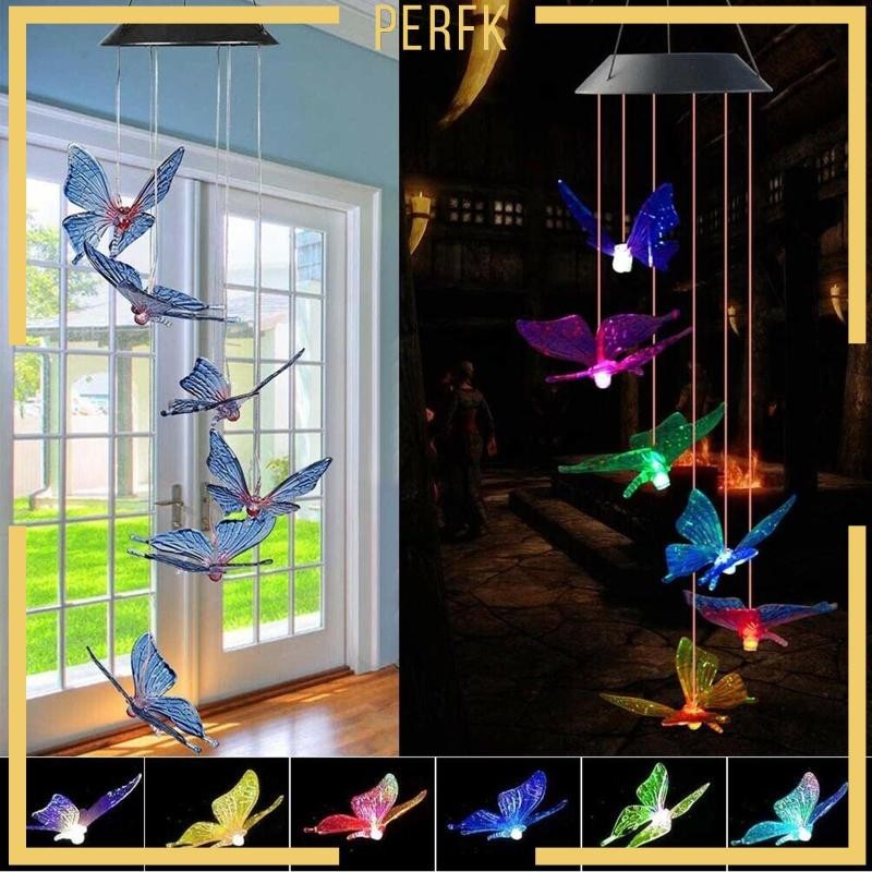 [Perfk ] Chime Color Cing lighting Chime Solar Powered กันน ้ ํากลางแจ ้ ง Decor