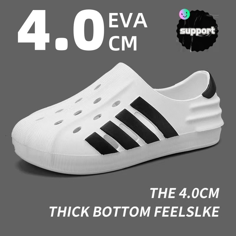 Eva รองเท ้ าแตะกีฬาผู ้ ชายเวอร ์ ชั ่ นเกาหลีอินเทรนด ์ 4.0 ซม.น ้ ําหนักเบา Anti-slip Wading Breathable กลางแจ ้ งผู ้ หญิงรองเท ้ าขี ้ เกียจ Unisex (36-45 Size）