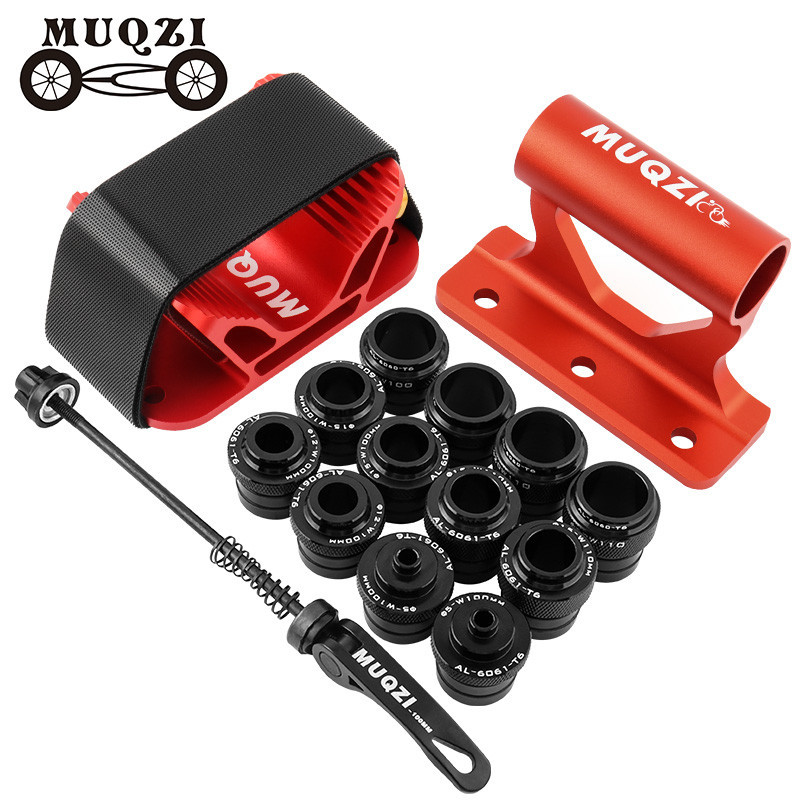 Muqzi จักรยานส้อม Mount แร็คหลังคารถ Carriers อะแดปเตอร์ Quick Release Thru เพลา Carrier จักรยานส้อม Mount รถพกพา Rack