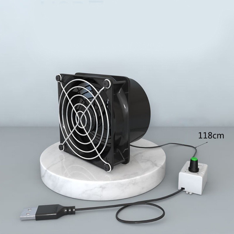 ⚝⚝Richh USB Solder Smoke Absorber Fan Air Ventilator Pipe Ventilation Exhaust Fan