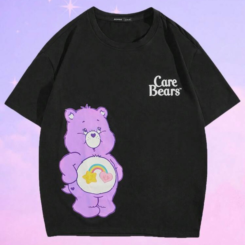 แฟชั่นแขนสั้น Care Bears เสื้อยืด ของแท้‼️แฟชั่น