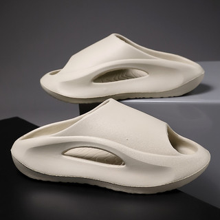 Unisex Mens Selipar Lelaki รองเท้าแตะชายหาดลื่น EVA รองเท้าแตะผู้หญิงรองเท้าแตะในร่มขนาด 36-45