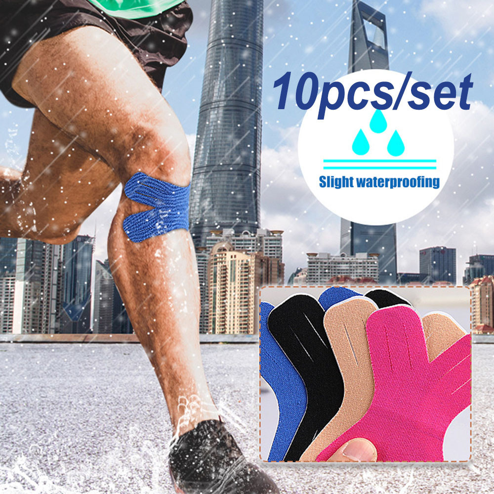 5/10pcs Tape X Muscle Tape, Kinetic Tape Precut Strips สําหรับการป้องกันกล้ามเนื้อในหลายส่วนร่วม