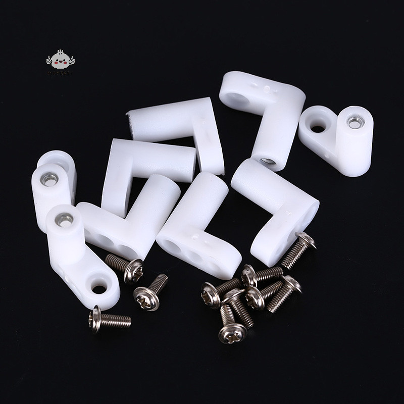 {maybest } 10 ชิ ้ นพลาสติกคงที ่ pcb moung ฟุต 20 มม . ขาประเภท L พร ้ อมสกรู {TH }