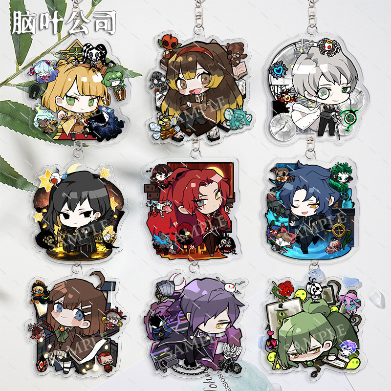 Lobotomy Corporation พวงกุญแจน่ารักผู้หญิง Malkuth Elijah Yesod อะคริลิค Key Chain Man กระเป๋าจี้ Key แหวนอุปกรณ์เสริมเครื่องประดับ