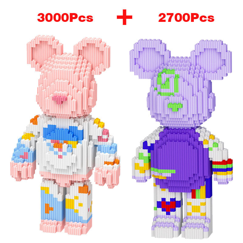 พร้อมส่ง!!!1ชุดมี2ชิ้น ซื้อหนึ่งรับฟรี ขนาดใหญ่ บล็อกตัวต่อ บล็อกอาคาร3D 30CM หมีรุนแรง บล็อกตัวต่อเลโก้ ของเล่นเด็ก - รูปที่ 5