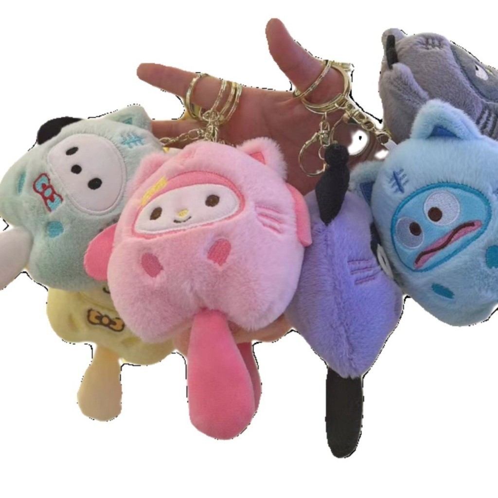 จี ้ ตุ ๊ กตาสาวน ่ ารัก Sanrio Kuromi พวงกุญแจตุ ๊ กตาจี ้ กระเป ๋ าเดินทาง