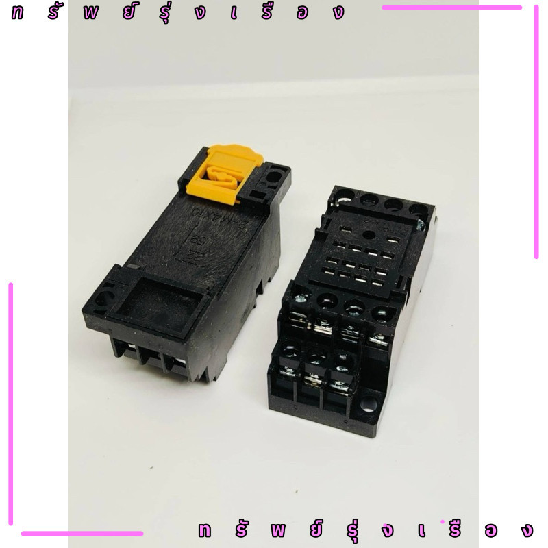 ในไทย! OMR-PYF14A-E Omron PYF14A-E ฐานรีเล์ย์ MY4 (MY4 Relay Socket)OMR-PYF14A-E PYF14A-E ฐานรีเล์ย์