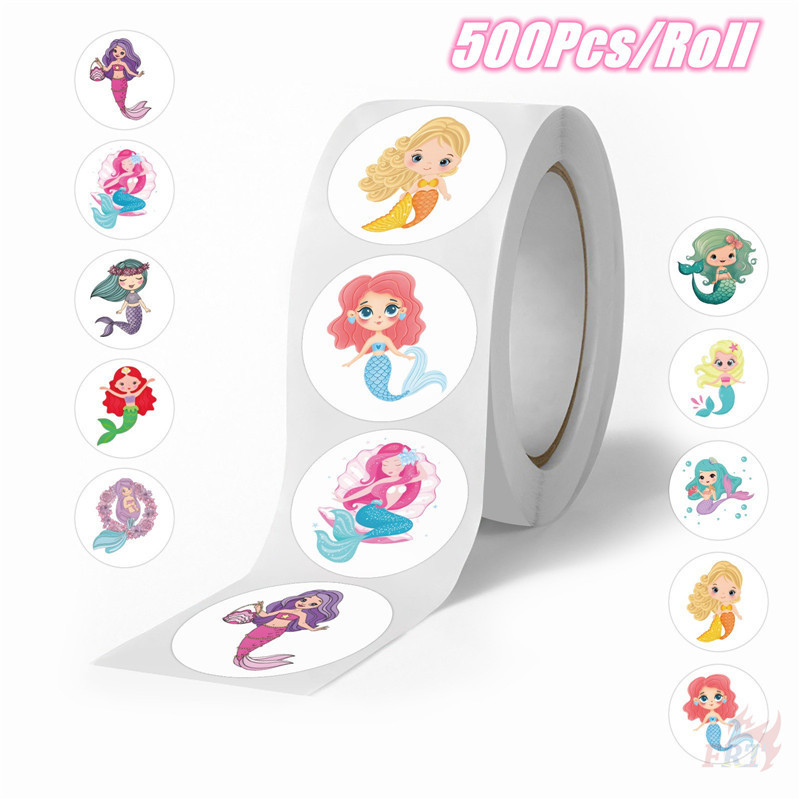 500ชิ้น/ม้วน ❤ The Little Mermaid Series 01 สติ๊กเกอร์รางวัลเด็ก ❤ Diy สมุดภาพอัลบั้มตกแต่งสติกเกอร์ฉลากปิดผนึก