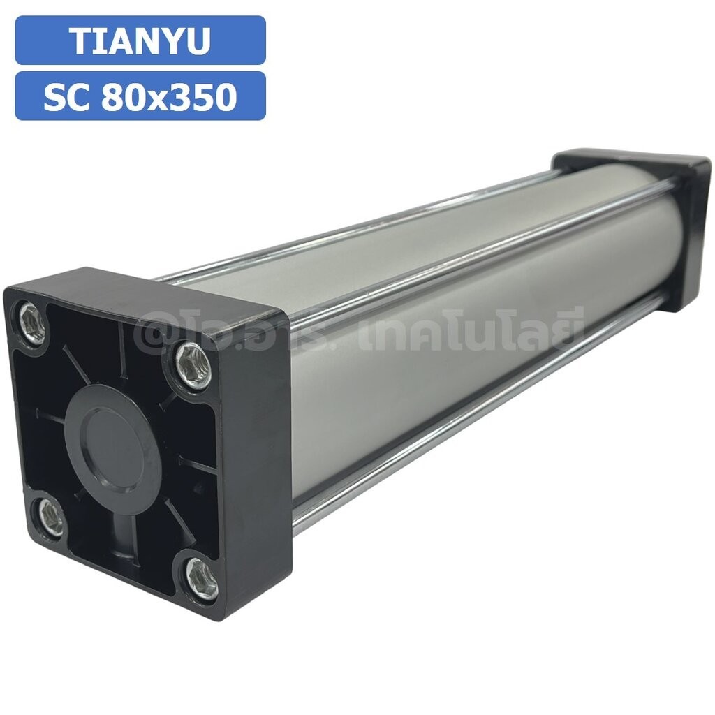 SC 80x350 กระบอกลม รุ่นมาตรฐาน กระบอกลม 4 เสา Standard Cylinder Air Pneumatic แบบสี่เสา SC80x350 - รูปที่ 2