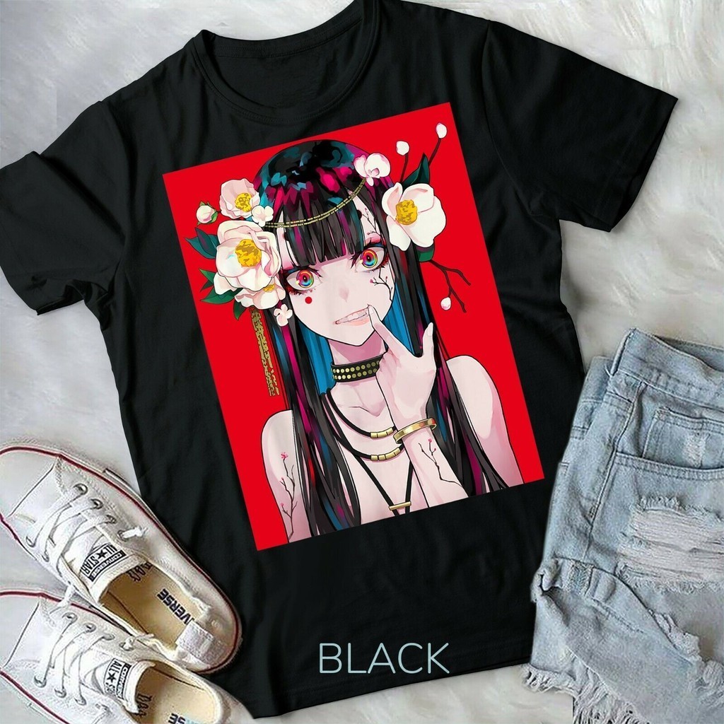 อะนิเมะ Mens Waifu ญี่ปุ่นความงาม Kawaii Otaku Unisex รูปแบบเสื้อยืด