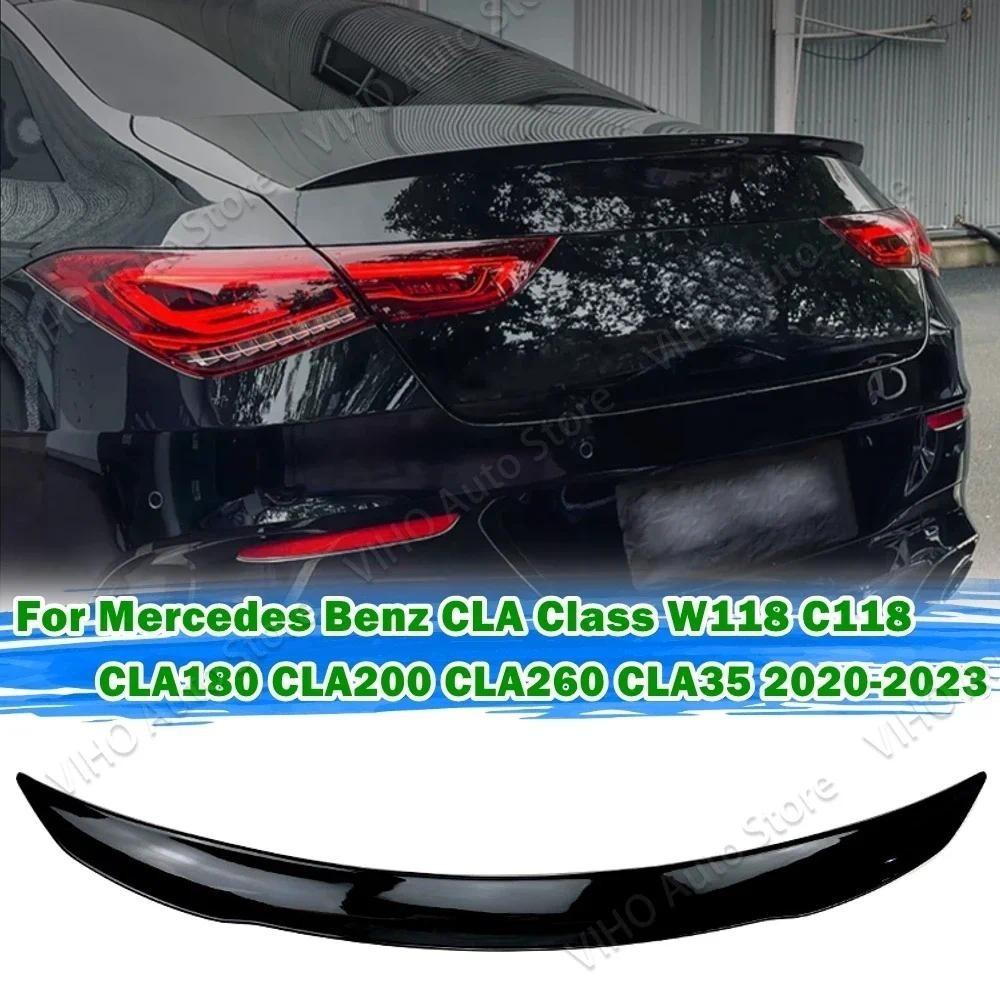 รถด้านหลังสปอยเลอร์ Wing Lip สําหรับ Mercedes Benz CLA class C118 W118 X118 CLA180 CLA200 CLA220 CLA250 CLA35 CLA45 AMG 2019-2023