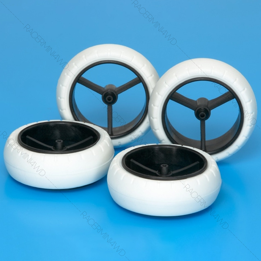 TAMIYA 15414 Super X/XX 31mm Narrow Wheel & White Arched Tires