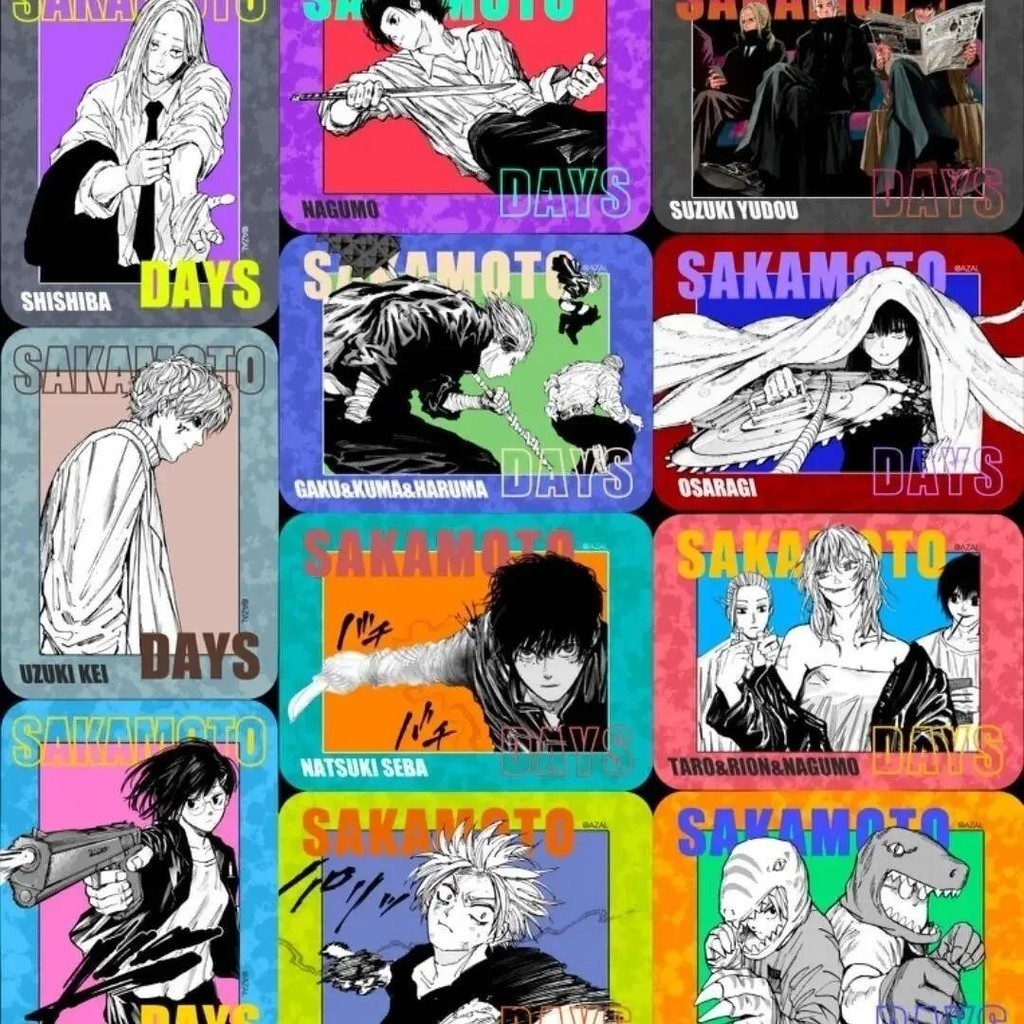Sakamoto Days Card Collection Bookmark Nagumo Book Clip Pagination Mark Osaragi Cards School Supplie
