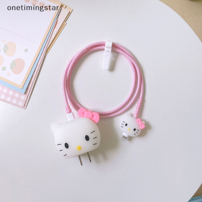 Onetimingstar Data Cable Protective Case Anime Cute Charger PVC Protective Sleeve Christmas OTS