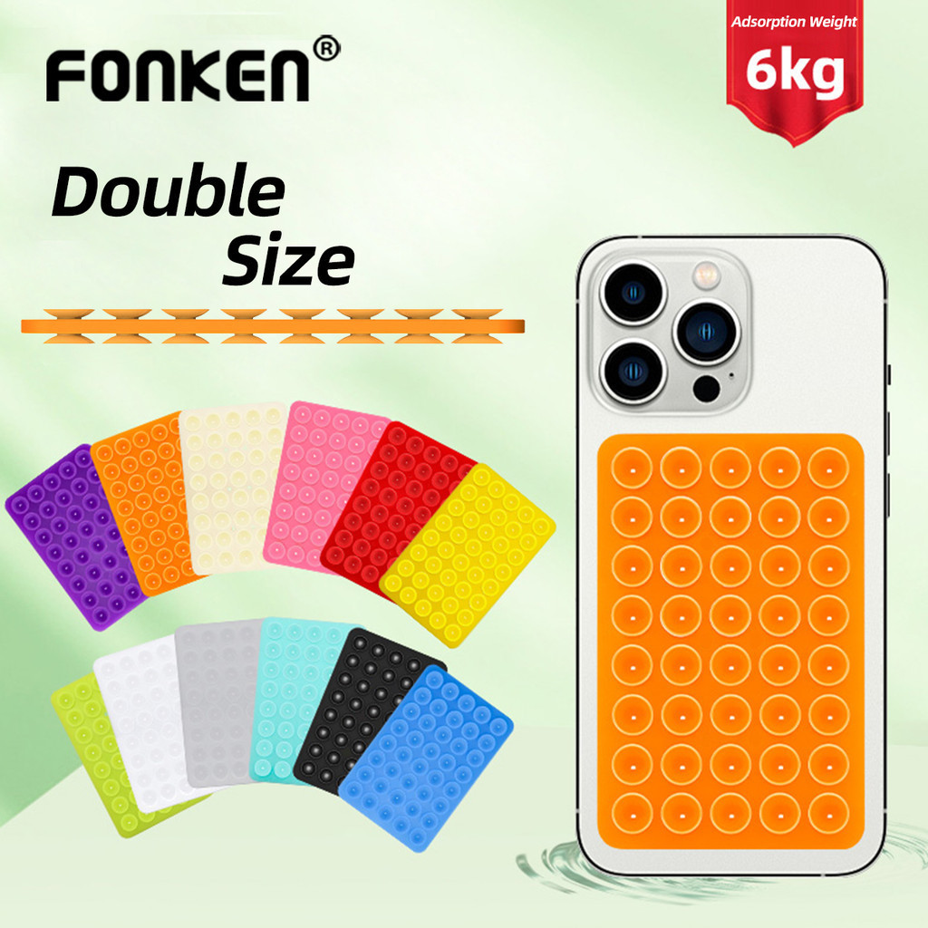 Fonken ถ ้ วยดูดสองด ้ านโทรศัพท ์ ซิลิโคนดูดเคสโทรศัพท ์ กาวเหนียวแฮนด ์ ฟรีโทรศัพท ์ Grip ขาตั ้ งโทรศัพท ์