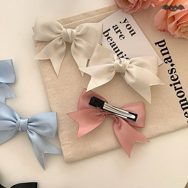 [PE] Elegant Sa Bow กิ๊บติดผมสําหรับสาว Kawi Barrettes ผมน่ารักอุปกรณ์เสริมริบบิ้นผู้หญิง Hairpins Hairgrip TH