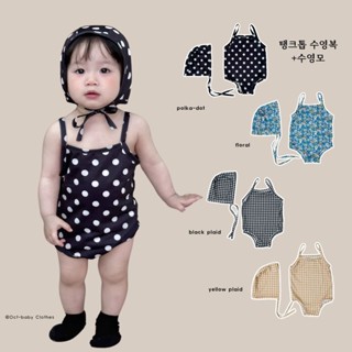 0-2ปีเด็กฤดูร้อนแขวนชุดว่ายน้ําเด็กทารกน่ารักลายสก๊อตดอกไม้ช…