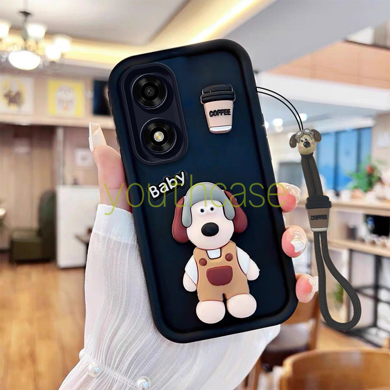เคส oppo a18/a38 เคสโทรศัพท์สุนัข 3D Headmaster สําหรับเคส oppo a18 เคส oppo a38 น่ารัก