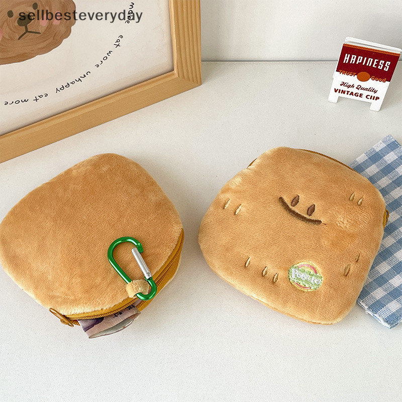 Seth น่ารักการ์ตูน Smile Potatoe กระเป๋าใส่เหรียญตุ๊กตาพวงกุญแจจี้แบบพกพากระเป๋าสตางค์หูฟังเหรียญ Lip Hairpin ซิปกระเป๋าเก็บ Vary