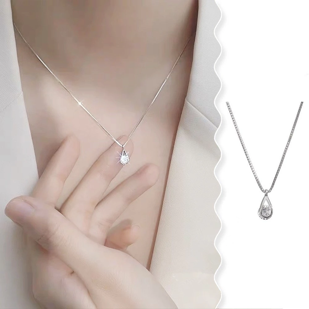 ส่วนบุคคลแฟชั่น Minimalist Feng Shui Drop รูปสร้อยคอจี้