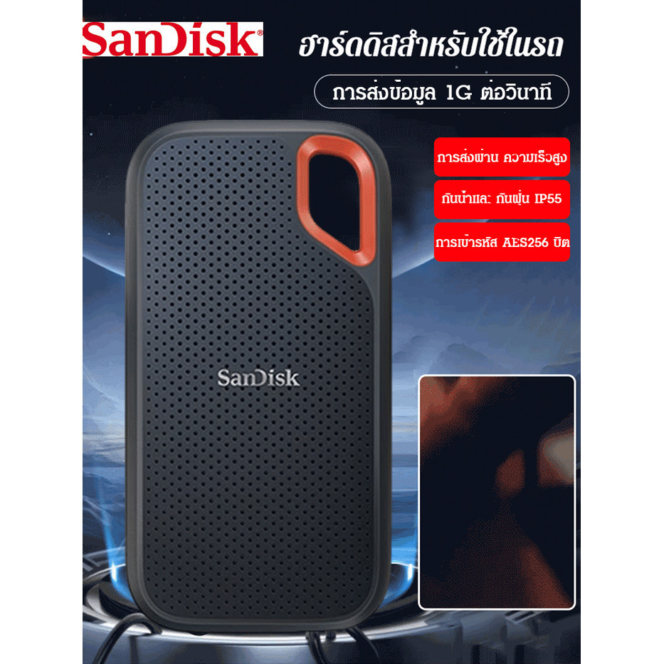 【จัดส่ง 24 ชม】เอสเอสดีแบบพกพา ความเร็วสูง/ปรับปรุงประสิทธิภาพ ที่เก็บข้อมูล เล็ก ทนทาน สินค้าจัดเก็บ บางและเบา ทนต่อการกระแทก ฮาร์ดไดรฟ์มือถือแข็งความเร็วสูง ฮาร์ดไดรฟ์แข็งความเร็วสูง พนักงาน เข้ากันได้กับอุปกรณ์หลายเครื่อง