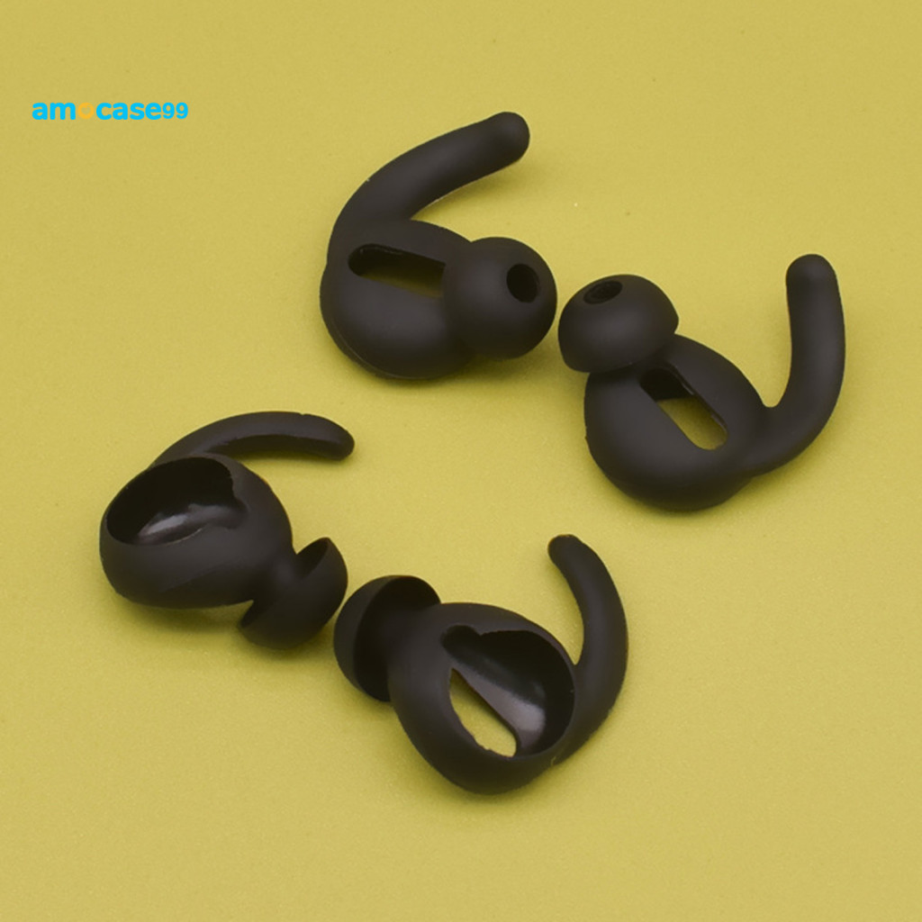 Amocase99 2 ชิ้น Mini Anti-lost ล้างทําความสะอาดได้ซิลิโคนนุ่มแผ่นรองหูฟังสําหรับ AirPods 1/2