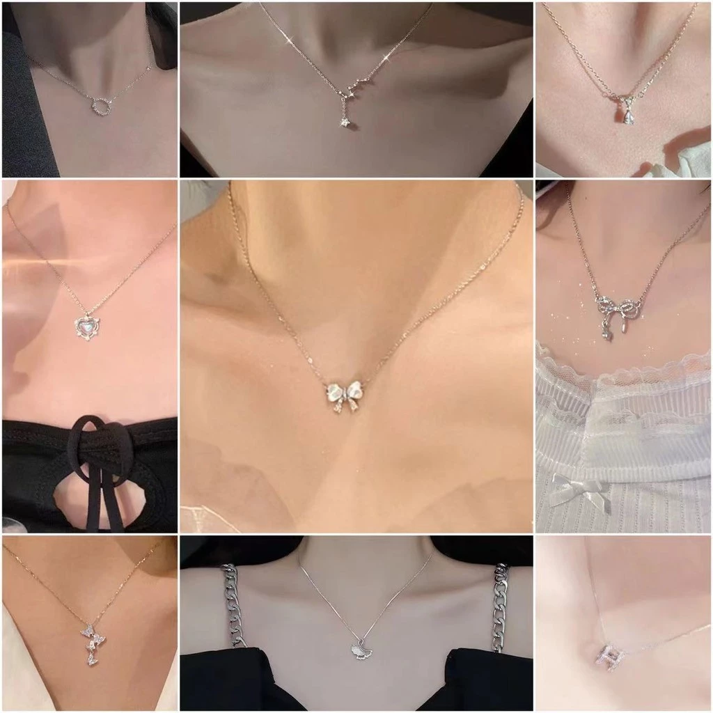 สร้อยคอ จี้สำหรับผู้หญิง เครื่องประดับแฟชั่น สร้อย สร้อยคอแฟชั่น หัวใจ สไตล์เกาหลี NMIX / X10