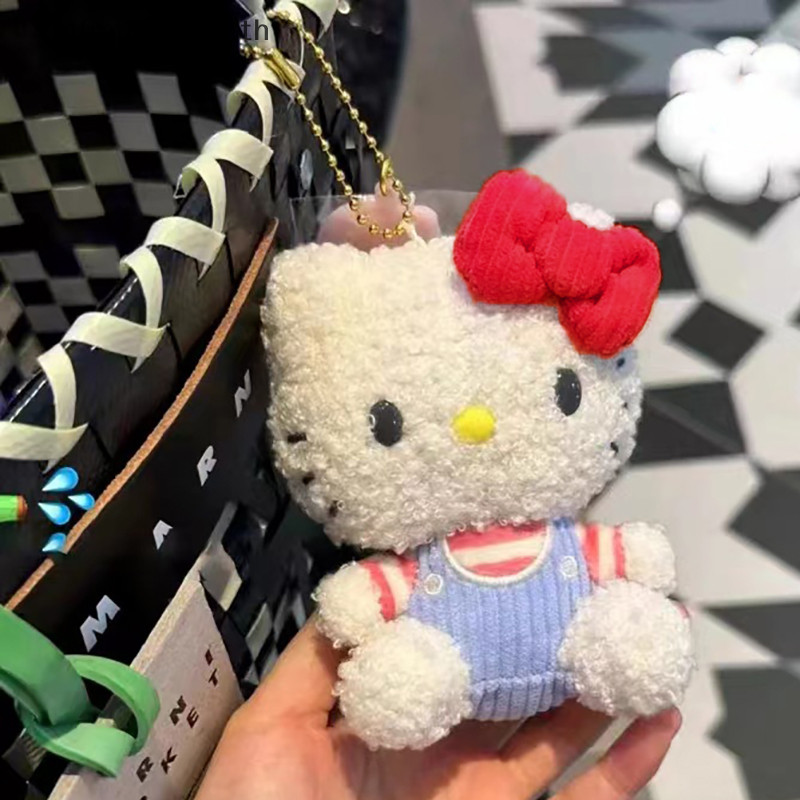 [INTH] น่ารัก Sanrio Hello Kitty ตุ๊กตาของเล่นตุ๊กตาจี้พวงกุญแจกระเป๋านักเรียนแขวนเครื่องประดับของขวัญ [ดีกว่า]