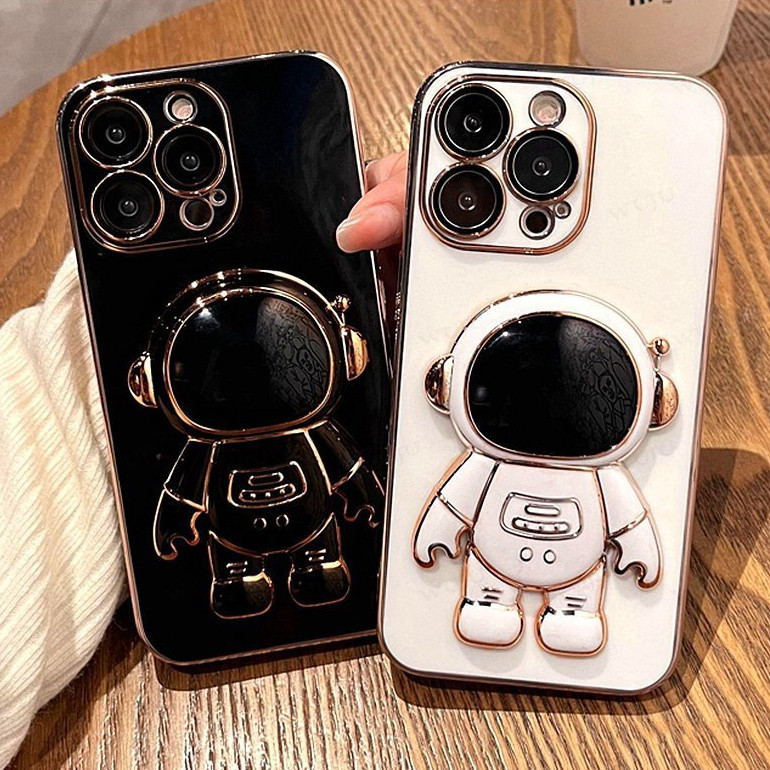 OPPO Reno 10 5Gหรูหรานักบินอวกาศที่วางโทรศัพท์สําหรับOPPO Reno 11 10 Pro Plus 6Z 7Z 8Z A18 A38 A58 A