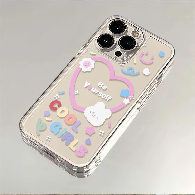 {จัดส่งด่วน} เคสโทรศัพท์ใสลายกระต่าย Love Graffiti เหมาะสําหรับ iPhone x/xs/xr/xsmax/7/8plus/11Promax/12/13/14Promax/15 เคสกันกระแทกแบบรวมทุกอย่าง