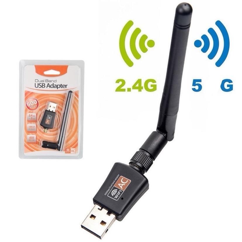 WIFI USB ตัวรับสัญญาณ wifi 2.4G + 5G ไวไฟ USB usb wireless wifi dual band