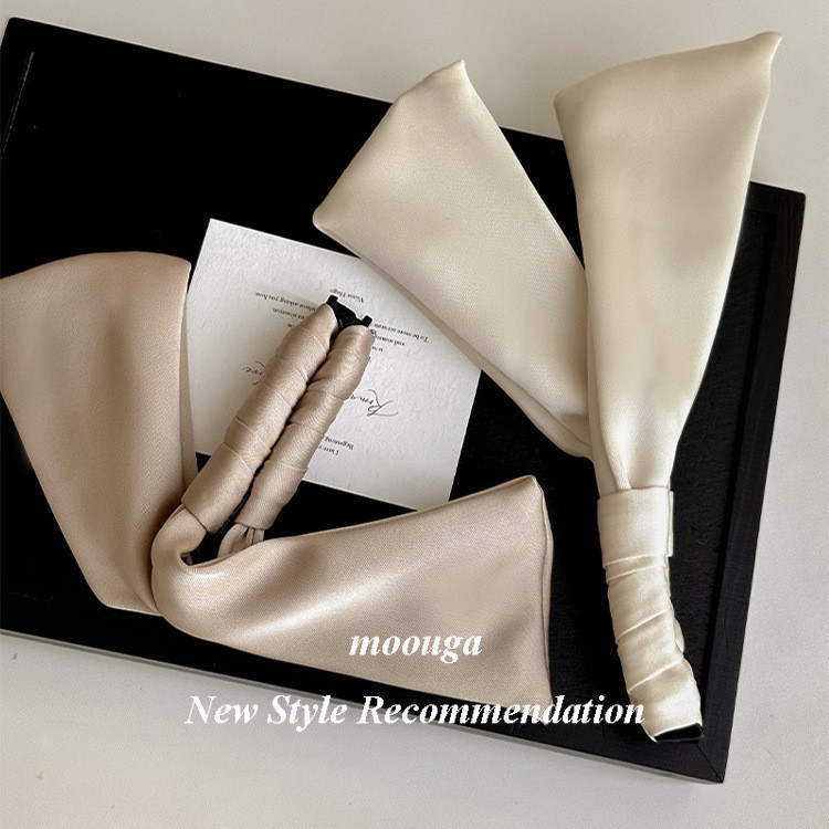 Mouga/simple Classy Rabbit Ear Banana Clip กิ๊บติดผมด้านหลังหัวแนวตั้งคลิปกิ๊บติดผมผ้าโพกศีรษะ