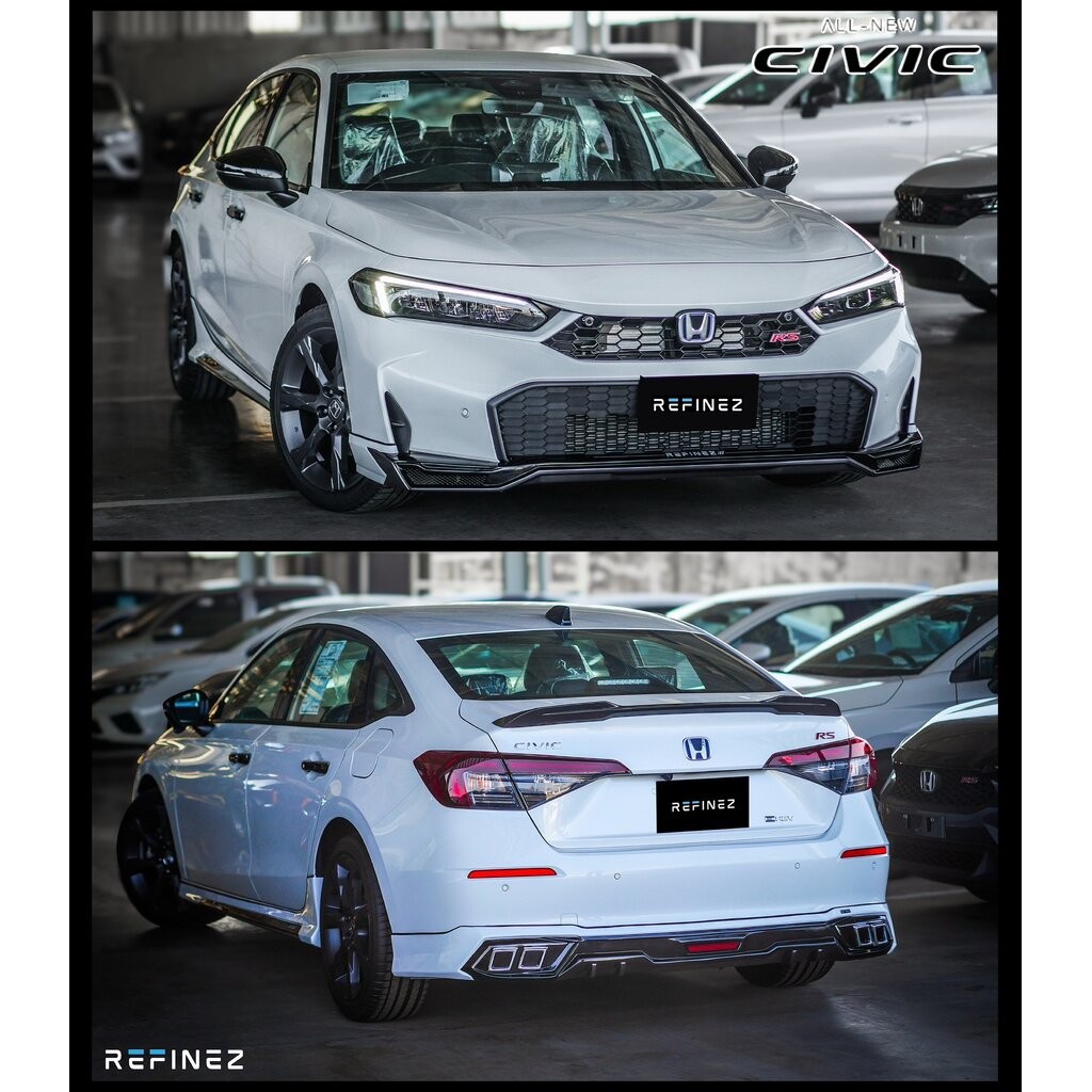 ชุดแต่ง Civic FE Minor Change 2024 2025 REFINEZ - หล่อหรูกับสเกิร์ตรอบคัน Honda Civic FE MC แต่งสวย 