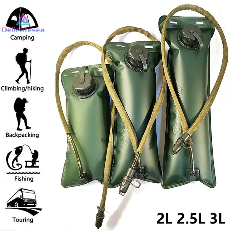 [Delicatesea] 2l 2.5L 3L กระเพาะปัสสาวะน้ําอ่างเก็บน้ํา Hydration Pack กระเป๋าเก็บของ BPA ฟรีพับ Camping Running Hydration เสื้อกั๊กกระเป๋าเป้สะพายหลังใหม่