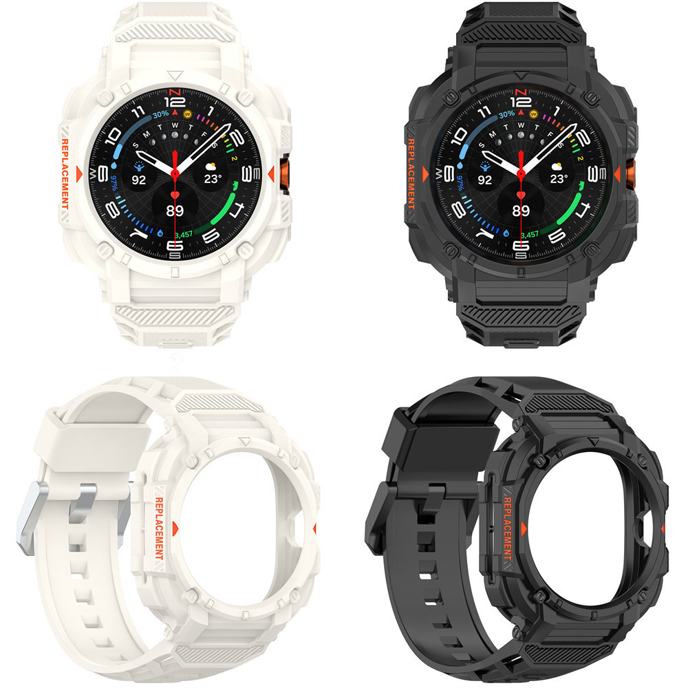 2 in 1 Strap + สําหรับ Samsung Galaxy Watch 7 Ultra 47mm Sport Band สร้อยข้อมือ tpu ฝาครอบป้องกันสําหรับ Galaxy 7 Ultra