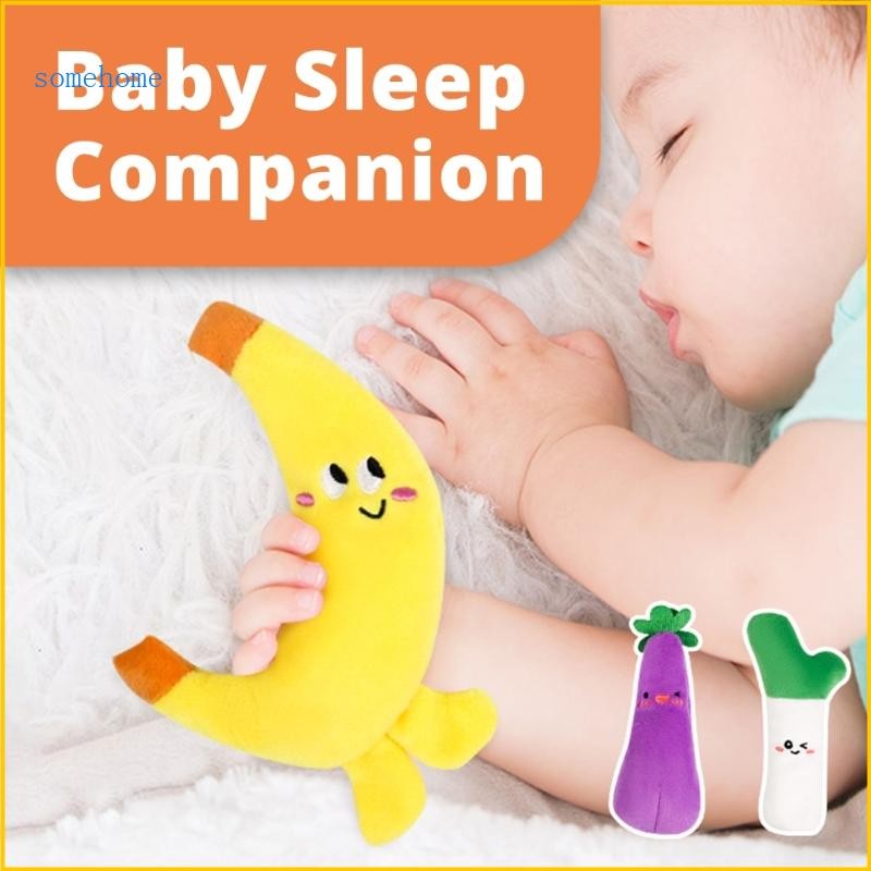 Some ทารก Comforting ตุ๊กตาของเล่นน่ารักการ์ตูนรูป Hand Grip Sensory Development Aid สําหรับ Crib รถเข็นเด็ก Travel Daily