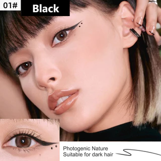 GECOMO อายไลเนอร์เนื้อเจลครีม(203030) กันน้ํา ติดทนนาน กันเปื้อน สําหรับแต่งหน้า พร้อมแปรงอายไลเนอร์